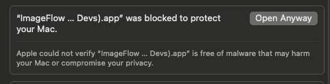 macOS security settings